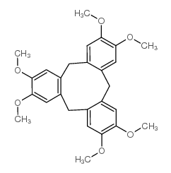 5H-Tribenzo[a,d,g]cyclononene,10,15-dihydro-2,3,7,8,12,13-hexamethoxy- structure