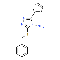 3-(Benzylsulfanyl)-5-(2-thienyl)-4H-1,2,4-triazol-4-amine结构式