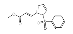 (E)-methyl 3-[N-(2-pyridylsulfonyl)pyrrol-2-yl]acrylate结构式