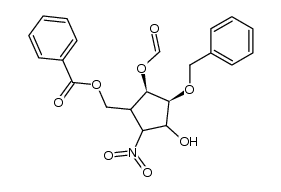 ((2R,3S)-3-(benzyloxy)-2-(formyloxy)-4-hydroxy-5-nitrocyclopentyl)methyl benzoate Structure