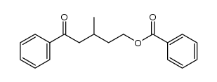 3-methyl-5-oxo-5-phenylpentyl benzoate Structure