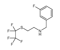 N-(3-Fluorobenzyl)-2-[(pentafluoroethyl)sulfanyl]ethanamine结构式