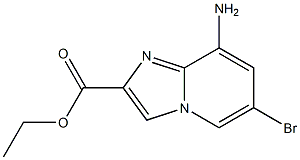 8-Amino-6-bromo-imidazo[1,2-a]pyridine-2-carboxylic acid ethyl ester Structure