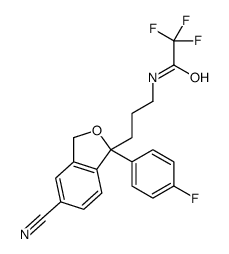 S-(+)-N-TRIFLUOROACETODIDEMETHYLCITALOPRAM Structure