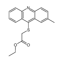 ethyl 2-((2-methylacridin-9-yl)thio)acetate Structure