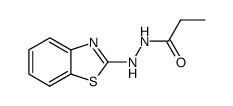 Propanoic acid, 2-(2-benzothiazolyl)hydrazide (9CI)结构式