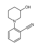 rac-1-[2-(Cyano)phenyl]-3-piperidinol structure