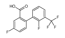 5-fluoro-2-[2-fluoro-3-(trifluoromethyl)phenyl]benzoic acid Structure