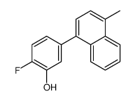 2-fluoro-5-(4-methylnaphthalen-1-yl)phenol结构式