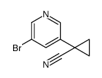 1-(5-溴吡啶-3-基)环丙烷-1-腈结构式