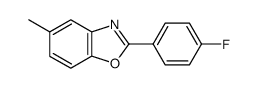 2-(4-fluorophenyl)-5-methyl-1,3-benzoxazole结构式