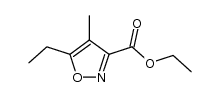 ethyl 5-ethyl-4-methylisoxazole-3-carboxylate结构式