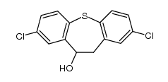 2,8-dichloro-10,11-dihydro-dibenzo[b,f]thiepin-10-ol结构式