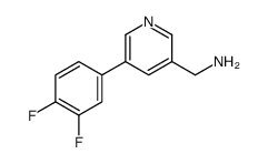 [5-(3,4-difluorophenyl)pyridin-3-yl]methanamine Structure