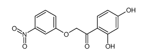 Ethanone, 1-(2,4-dihydroxyphenyl)-2-(3-nitrophenoxy)-结构式