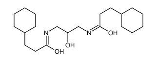 3-cyclohexyl-N-[3-(3-cyclohexylpropanoylamino)-2-hydroxypropyl]propanamide结构式