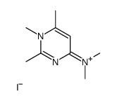 N,N,1,2,6-pentamethylpyrimidin-1-ium-4-amine,iodide Structure