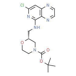 (R)-tert-Butyl 2-((7-chloropyrido[4,3-b]pyrazin-5-ylamino)methyl)morpholine-4-carboxylate picture