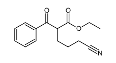 ethyl 2-benzoyl-5-cyanopentanoate结构式