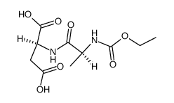 N-ethoxycarbonyl-L-alanyl-L-aspartic acid Structure