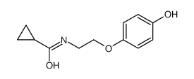 N-[2-(4-hydroxyphenoxy)ethyl]cyclopropanecarboxamide结构式