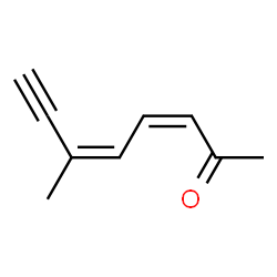 3,5-Octadien-7-yn-2-one, 6-methyl- (9CI) structure