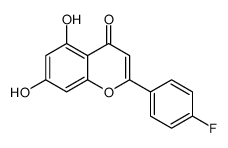 2-(4-fluorophenyl)-5,7-dihydroxychromen-4-one结构式