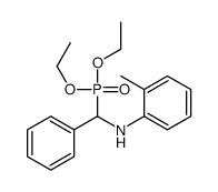 N-[diethoxyphosphoryl(phenyl)methyl]-2-methylaniline结构式