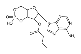 [(4aR,6R,7R,7aR)-6-(6-aminopurin-9-yl)-2-hydroxy-2-oxo-4a,6,7,7a-tetrahydro-4H-furo[3,2-d][1,3,2]dioxaphosphinin-7-yl] butanoate Structure