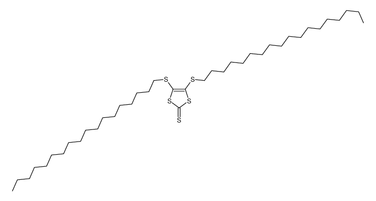 4,5-bis(octadecylsulfanyl)-1,3-dithiole-2-thione Structure