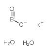 potassium metaborate 4/3-water Structure