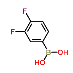 (3,4-Difluorophenyl)boronic acid structure