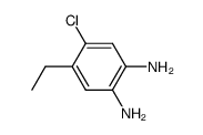 1,2-diamino-4-chloro-5-ethylbenzene结构式