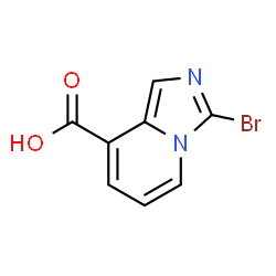 3-bromoimidazo[1,5-a]pyridine-8-carboxylic acid结构式