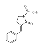 1-acetyl-3-benzylidene-pyrrolidin-2-one结构式