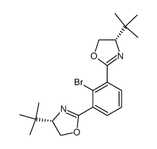 (S,S)-2,6-bis(4'-tert-butyl-2'-oxazolinyl)phenyl bromide Structure