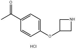 1-(4-(Azetidin-3-yloxy)phenyl)ethanone hydrochloride Structure