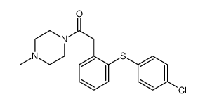 2-[2-(4-chlorophenyl)sulfanylphenyl]-1-(4-methylpiperazin-1-yl)ethanone Structure