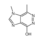 1,5-Dihydro-1,7-dimethyl-4H-imidazo[4,5-d]pyridazin-4-one结构式