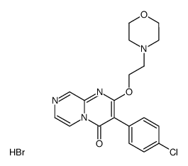 3-(4-Chloro-phenyl)-2-(2-morpholin-4-yl-ethoxy)-pyrazino[1,2-a]pyrimidin-4-one; hydrobromide结构式