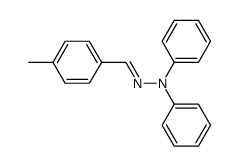 4-methyl-benzaldehyde diphenylhydrazone Structure