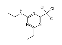 ethyl-(4-ethyl-6-trichloromethyl-[1,3,5]triazin-2-yl)-amine结构式