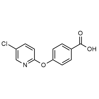 4-[(5-氯吡啶-2-基)氧基]苯甲酸结构式