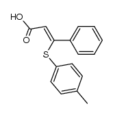 β-p-tolylsulfanyl-trans-cinnamic acid Structure