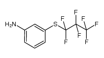 3-(heptafluoro-n-propylthio)aniline结构式