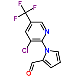 1-[3-氯-5-(三氟甲基)-2-吡啶]-1H-吡咯-2-甲醛结构式