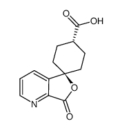 TRANS-7'-OXO-SPIRO[CYCLOHEXANE-1,5'(7'H)-FURO[3,4-B]PYRIDINE]-4-CARBOXYLICACID结构式