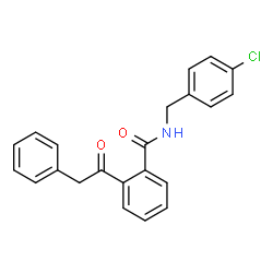 N-(4-CHLOROBENZYL)-2-(2-PHENYLACETYL)BENZENECARBOXAMIDE structure