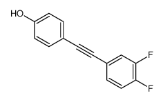 对(3,4-二氟苯乙炔基)苯酚结构式