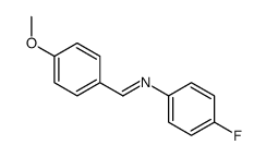 n-(4-methoxybenzylidene)-4-fluoroanilin& Structure